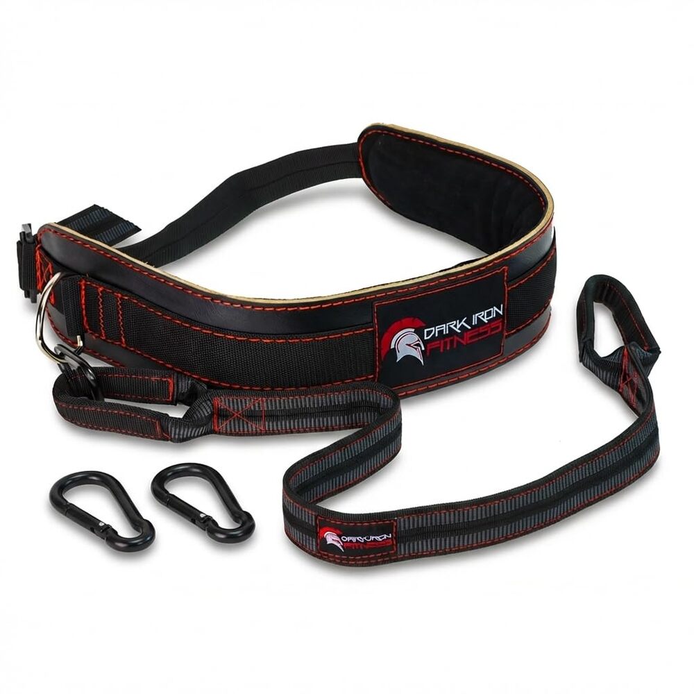 NWT Dark Iron Fitness Dip Belt Padded Leather 40 Inch Strap